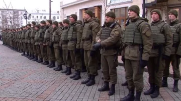 Нацгвардию введут в город Подольск. Фото: скрин youtube