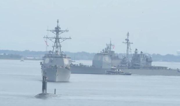 Военные корабли. Фото: скриншот Youtube