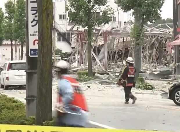 Взрыв в городе Корияма. Фото: скрин youtube