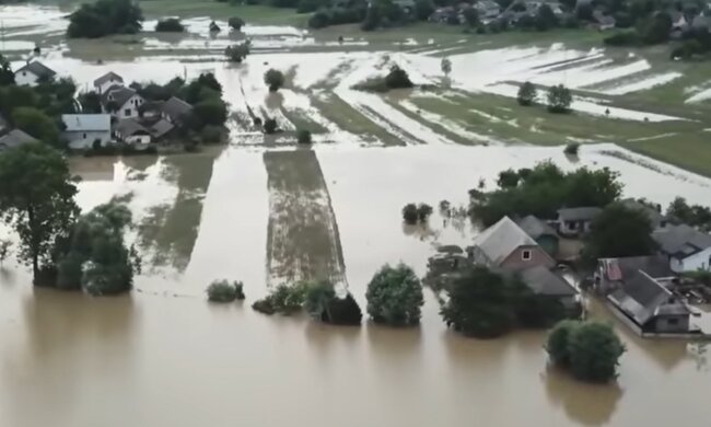 Непогода на западе Украины. Фото: скрин youtube