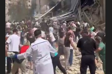 Больница ОХМАТДЕТ после атаки. Фото: Telegram