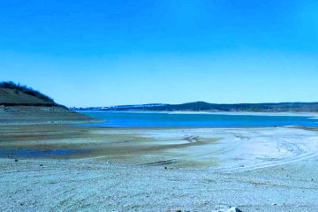 Высохшее водохранилище. Фото: Крым.Реалии