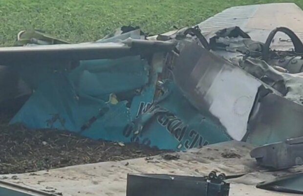 Сбитый самолет орков. Фото: Telegram