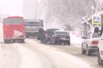 Снегопад в Украине. Фото: скриншот YouTube-видео