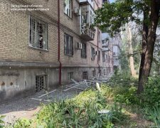 Наслідки російського удару по супермаркету в Запоріжжі: пошкоджена будівля, постраждали цивільні