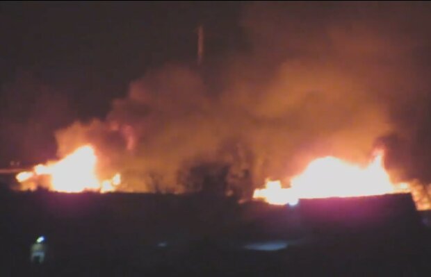 Пожар под Одессой. Фото: скриншот Facebook