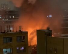Пожежа в Москві. Фото: скрін відео