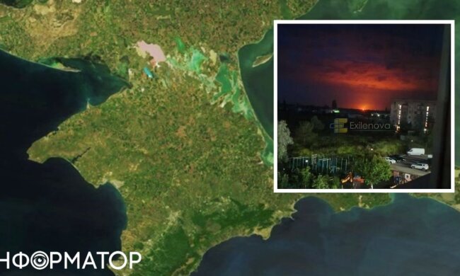 Пожежа на Таврійській ТЕС та газовій інфраструктурі в Криму
