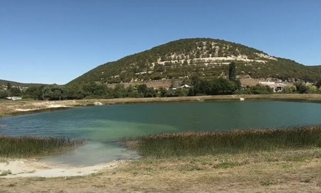 Водоем в Крыму. Фото: скриншот Youtube-видео