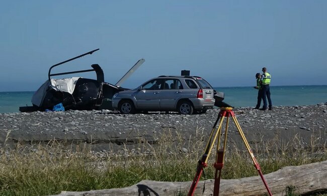 Авиакатастрофа в Новой Зеландии. Кадры с мета трагедии.