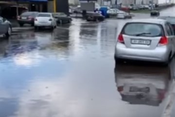 Потоп в Киеве. Фото: скрин youtube