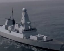 Корабль Королевских ВМС Великобритании. Фото: скриншот YouTube