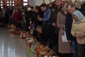 Празднование Пасхи. Фото: скрин youtube