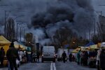 Ночью российские оккупанты нанесли удар по Киеву - видео