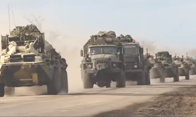 Військова техніка рф. Фото: скріншот YouTube-відео