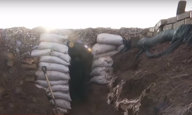 Украинские военные обнаружили тайный бункер боевиков, скриншот ТСН
