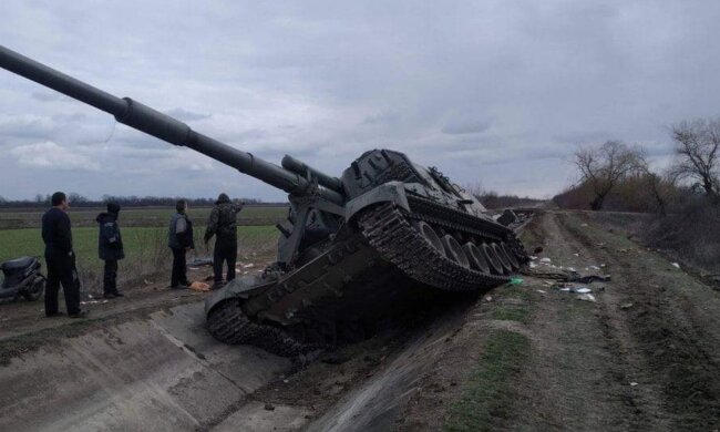 Разбитая техника РФ. Фото: Telegram