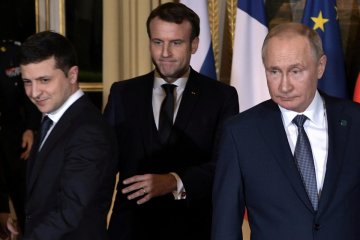Переговоры Зеленского и Путина в Париже, фото: unian.net