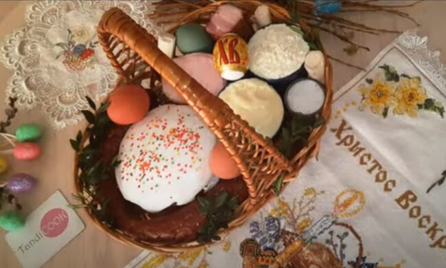 Пасхальная корзина. Фото: скриншот YouTube-видео