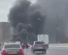 Пожежа у Москві. Фото: скріншот Telegram-відео