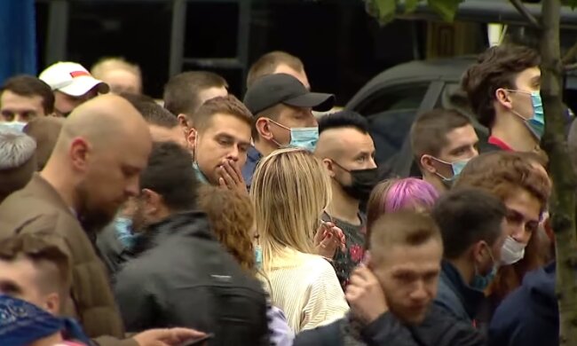 Митинг в Украине. Фото: YouTube, скрин