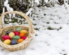 Сніг на передодні Великодня, синоптики, попередження. Фото: Telegram