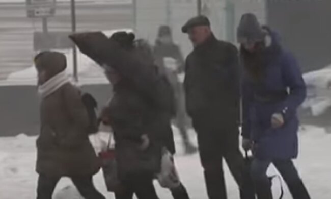 Снег в Украине. Фото: скриншот YouTube-видео