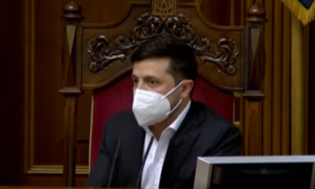 Выступление Владимира Зеленского в Раде. Фото: скриншот YouTube