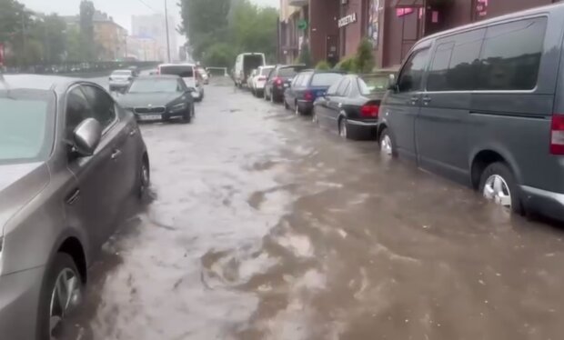 Потоп у Києві. Фото: Telegram