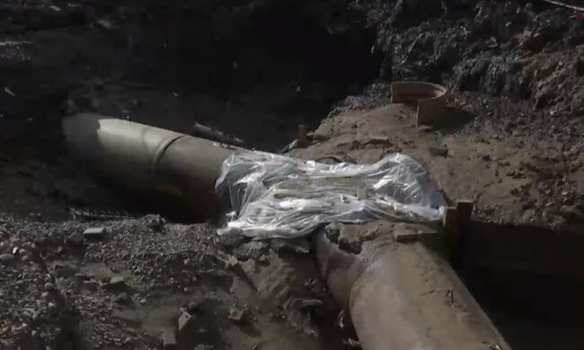Прорыв трубы. Фото: Youtube