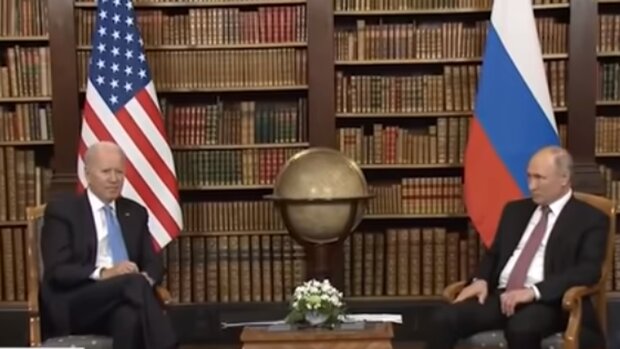 Джо Байден і Володимир Путін. Фото: скріншот YouTube-відео