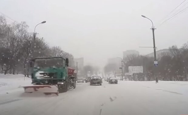Снігопад. Фото: скріншот YouTube-відео