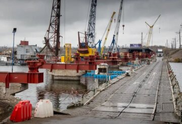 Днепропетровщина. Патонная переправа в Александровке.