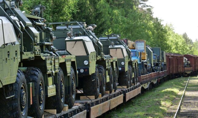 Российские эшелоны. Фото: t.me/Hajun_BY