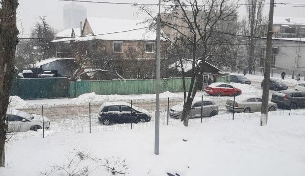 Зима в Украине. Фото: Стена