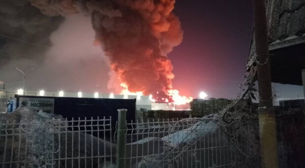 Пожар на рф. Фото: Telegram