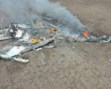 Сбитый самолет рф. Фото: Facebook Генштаба ВСУ