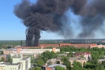 Пожежа на росії. Фото: Telegram