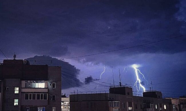 Грозові дощі. Фото: скріншот Instagram