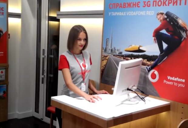Магазин Vodafone. Фото: скріншот YouTube-відео