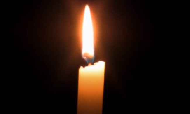 Траурная свеча. Фото: скриншот YouTube-видео