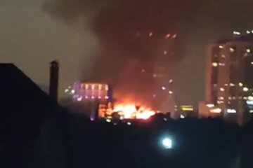 Пожар. Фото: скриншот Telegram-видео