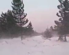 Непогода на Закарпатье, скриншот видео