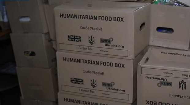 Гуманитарная помощь. Фото: скриншот YouTube-видео