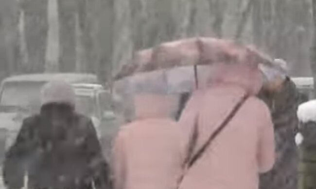 Зима в Украине. Фото: скриншот YouTube-видео