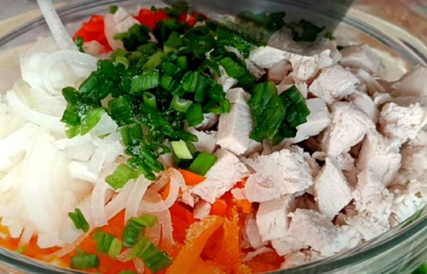 Куриный салат с кукурузой и капустой - рецепт приготовления с фото от randevu-rest.ru