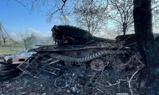 Розбита техніка рф. Фото: Facebook