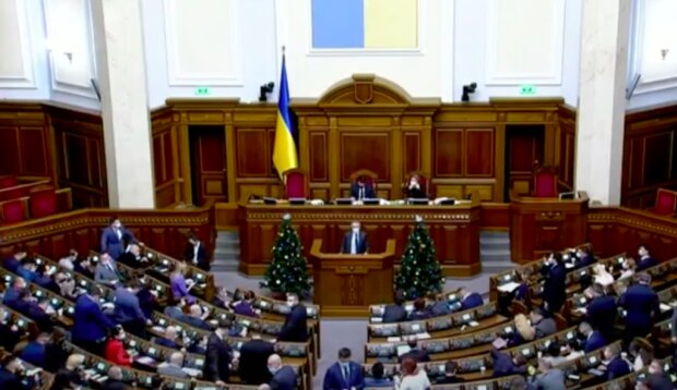 Заседание Верховной Рады Украины. Фото: скриншот YouTUbe