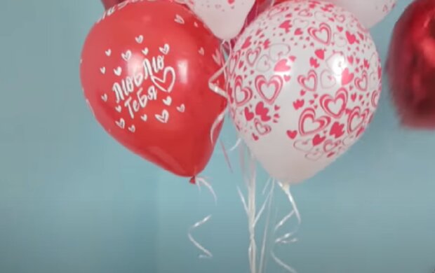 Повітряні кульки. Фото: скріншот Youtube-відео