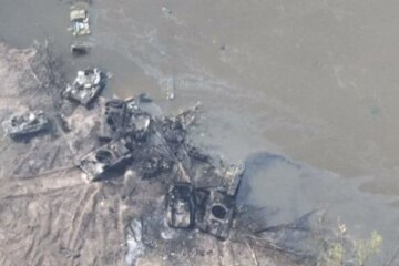 Розбита техніка рф. Фото: скріншот YouTube-відео